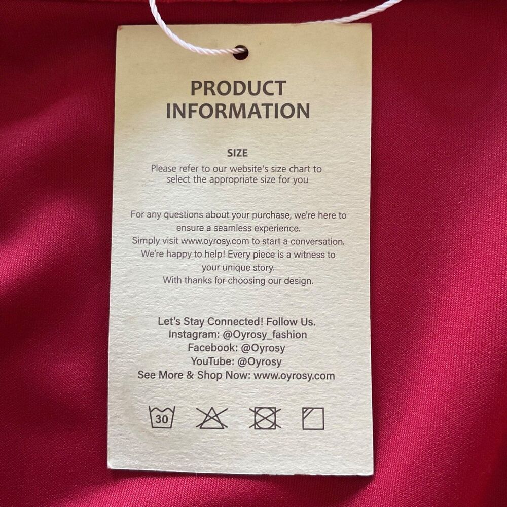 Oyrosy Western Style Embroidered Red Fringed Faux Suede Midi Dress L Festival - Picture 14 of 14